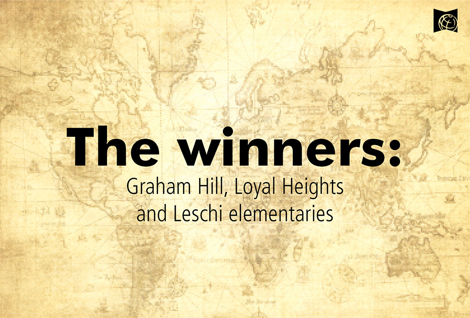 The winners: Graham Hill, Loyal Heights and Leschi elementaries