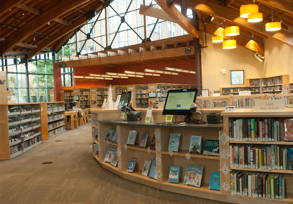 An interior view of Beacon Hill Branch