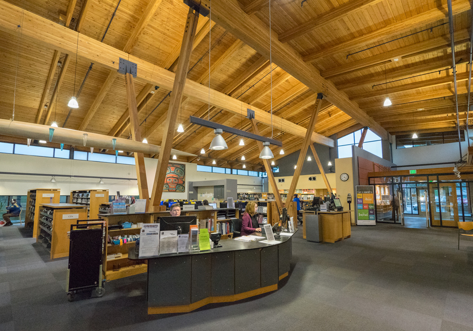 An interior view of the Broadview Branch