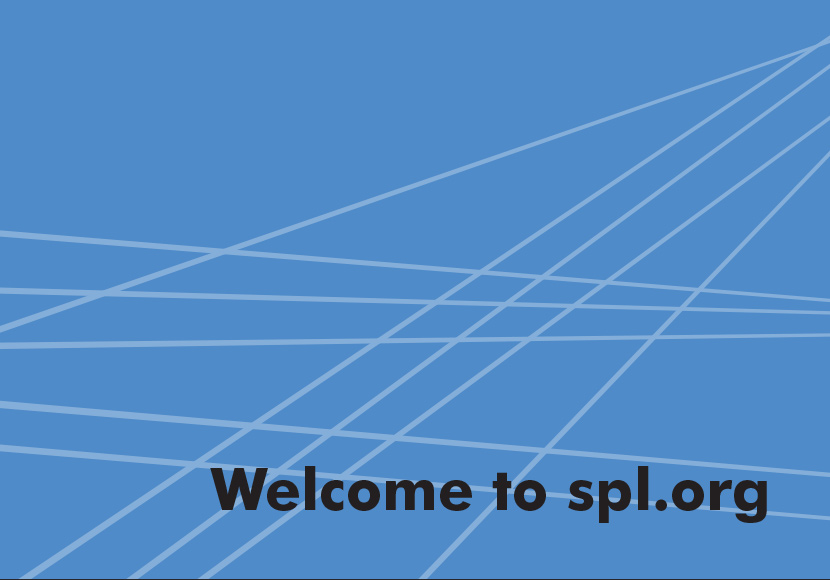 welcome to the new spl.org graphic