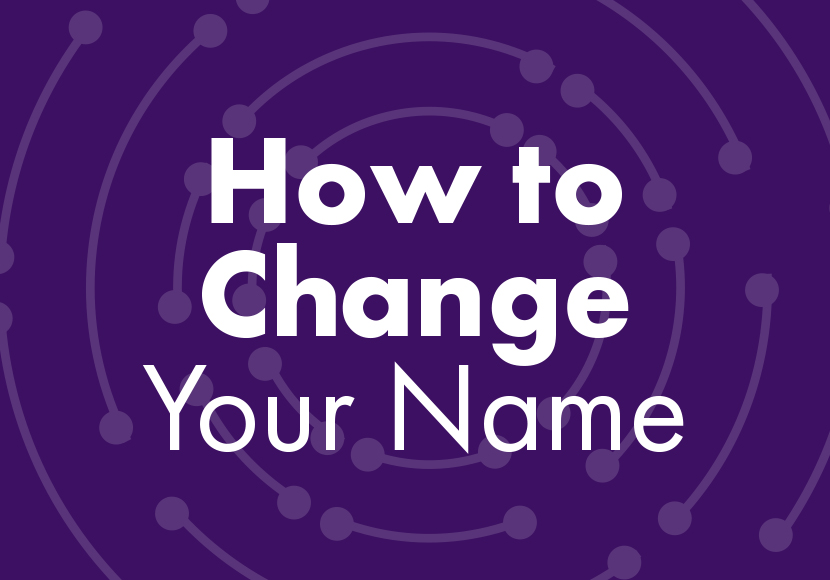 How to change your name